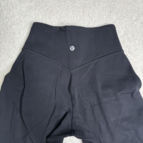 Lululemon Align High Rise Jogger Full Length 28" Womens 2 Black Athleisure Soft‎ - Picture 7 of 15